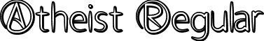 Atheist Regular font - Atheist.ttf