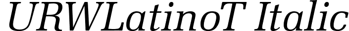 URWLatinoT Italic font - URWLatinoTItalic.ttf