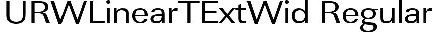 URWLinearTExtWid Regular font - URWLinearTExtWid.ttf