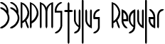 33RPMStylus Regular font - 33rpms.ttf
