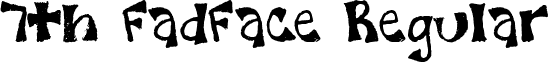 7th FadFace Regular font - 7thFadFace.ttf