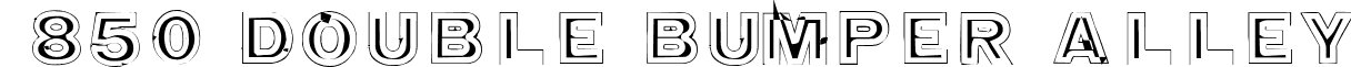 850 double bumper alley font - 850doublebumperalley.ttf