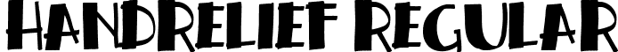 handrelief Regular font - handrelief.ttf