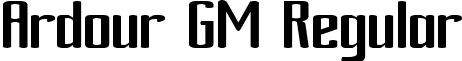 Ardour GM Regular font - ARDOURGM.TTF