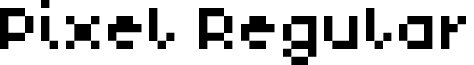 Pixel Regular font - Pixel.ttf