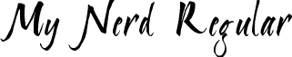 My Nerd Regular font - nerd.ttf