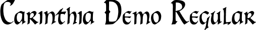 Carinthia Demo Regular font - CARID___.TTF