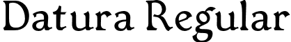 Datura Regular font - Datura_roman_16102008.otf