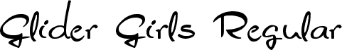 Glider Girls Regular font - glidergirls.ttf