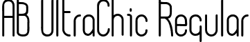 AB UltraChic Regular font - AB_Ultrachic_by_redfonts.ttf