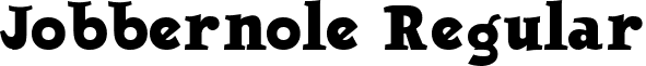 Jobbernole Regular font - JOBBERNO.TTF