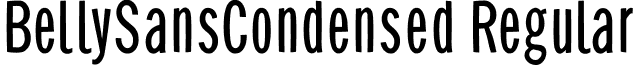 BellySansCondensed Regular font - BellySansCondensed.ttf