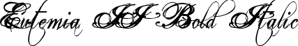 Eutemia II Bold Italic font - Eutemia2.ttf