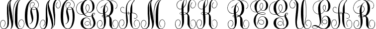 monogram kk Regular font - monogram_kk.ttf