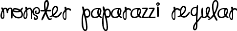 Monster Paparazzi Regular font - monsterpaparazzi.ttf