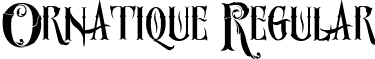 Ornatique Regular font - Ornatique_by_designstation.ttf