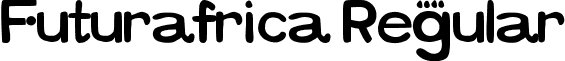 Futurafrica Regular font - Futurafrica.ttf