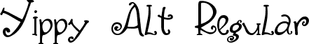 Yippy Alt Regular font - Yippy Alt.ttf