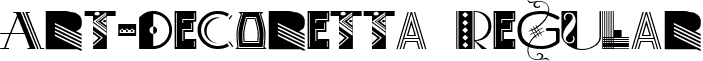Art-Decoretta Regular font - Art-Decoretta.ttf