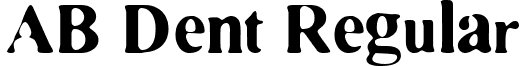 AB Dent Regular font - AB_Dent_by_redfonts.ttf