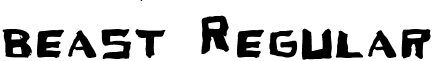 beast Regular font - beast.ttf