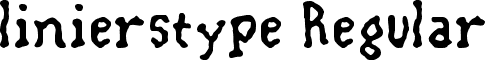 linierstype Regular font - LiniersTYPE_v1_1.ttf