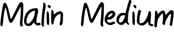 Malin Medium font - Malin.ttf