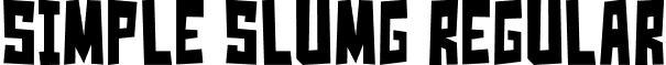 Simple SlumG Regular font - gomarice_simple_slum.ttf