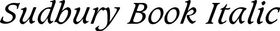 Sudbury Book Italic font - SUDBUR_I.TTF