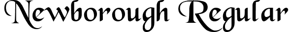 Newborough Regular font - NEWBOROU.TTF