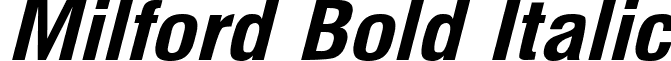 Milford Bold Italic font - MILF__BI.TTF