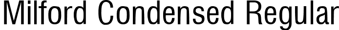 Milford Condensed Regular font - MILFCD__.TTF