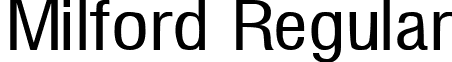 Milford Regular font - MILF____.TTF