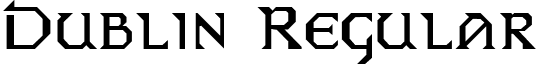 Dublin Regular font - DUBLIN__.TTF