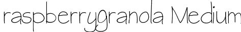 raspberrygranola Medium font - raspberrygranola.ttf
