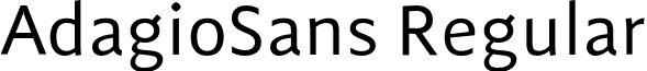 AdagioSans Regular font - Oskietien_Sans.otf