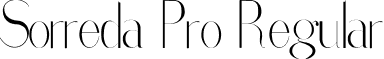Sorreda Pro Regular font - Sorreda Pro.ttf