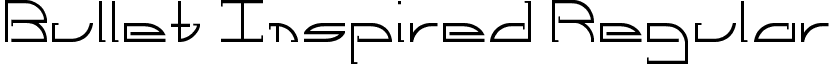 Bullet Inspired Regular font - Dive - Copy.ttf