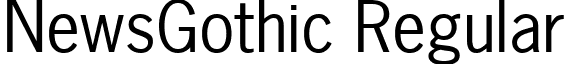 NewsGothic Regular font - unicode.newsgoth.ttf