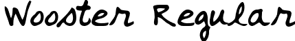 Wooster Regular font - WoosterRegular.ttf