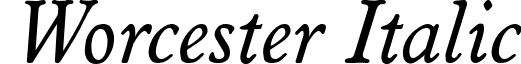 Worcester Italic font - WorcesterItalic.ttf