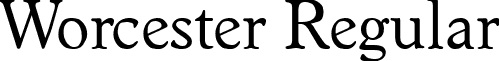 Worcester Regular font - WorcesterRegular.ttf