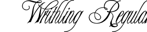 Writhling Regular font - writhlin.ttf