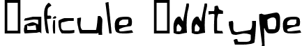 Xaficule Oddtype font - XAFIO___.ttf