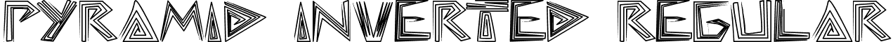 pyramid inverted Regular font - PYRAMIDINVERTED.ttf