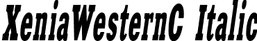 XeniaWesternC Italic font - XeniaWesternC-Italic.otf