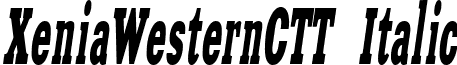 XeniaWesternCTT Italic font - XNW78__C.ttf