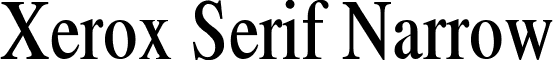 Xerox Serif Narrow font - SNR.ttf