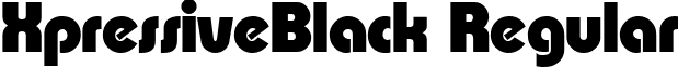 XpressiveBlack Regular font - XPRESVB.ttf