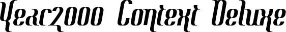 Year2000 Context Deluxe font - ContextDeluxe.ttf